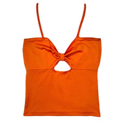 90s Orange Cutout Tank (S)