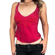 90s Victoria’s Secret Embroidered Silk Cami (S)