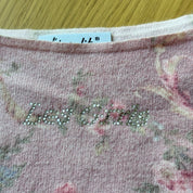 Vintage Pink Angora Knit Camisole (S/M)