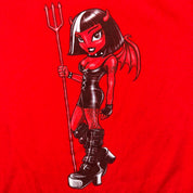 Y2K Devil Girl Graphic Tank (L)