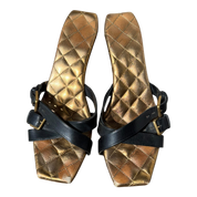 YSL Leather Wooden Kitten Heels (8)