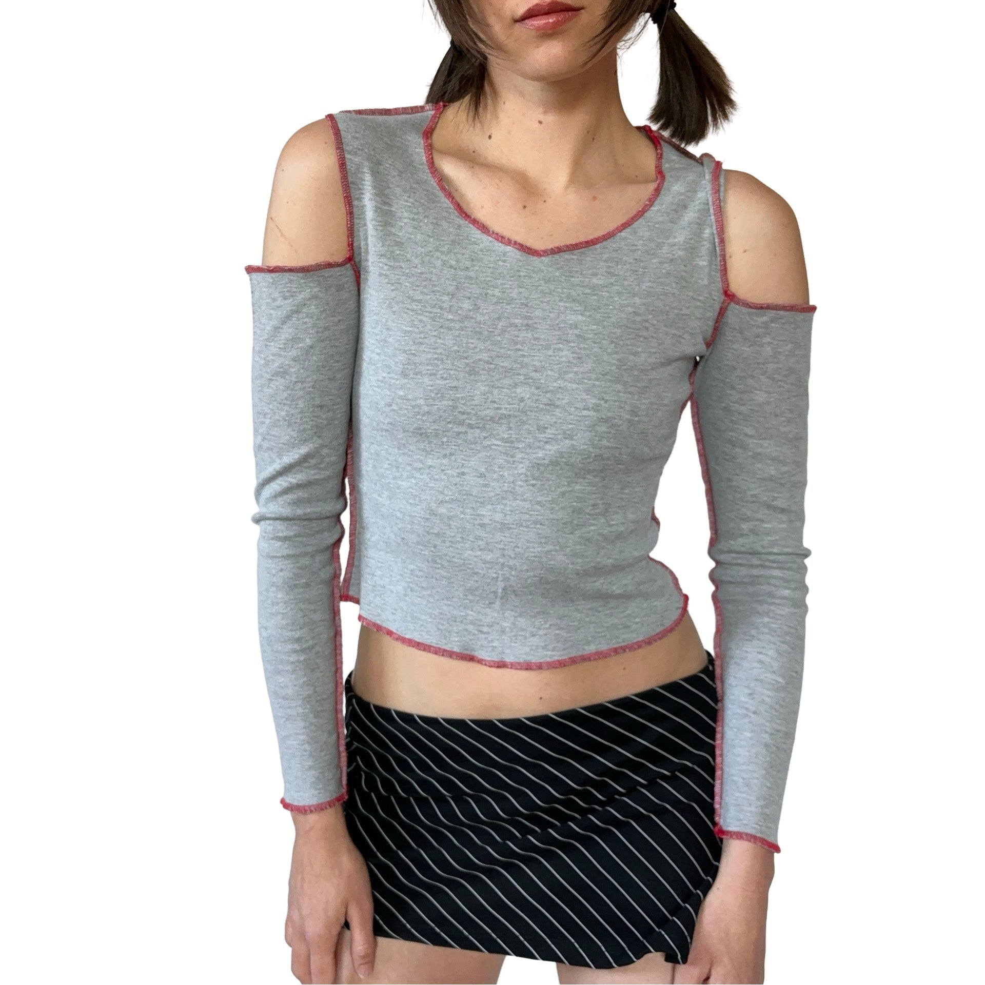 90s Shoulder Cut-Out Tee (XS/S)