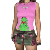Kermit The Frog Front & Back Graphic Tank (M)