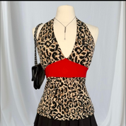 Body Central Leopard Halter (M)
