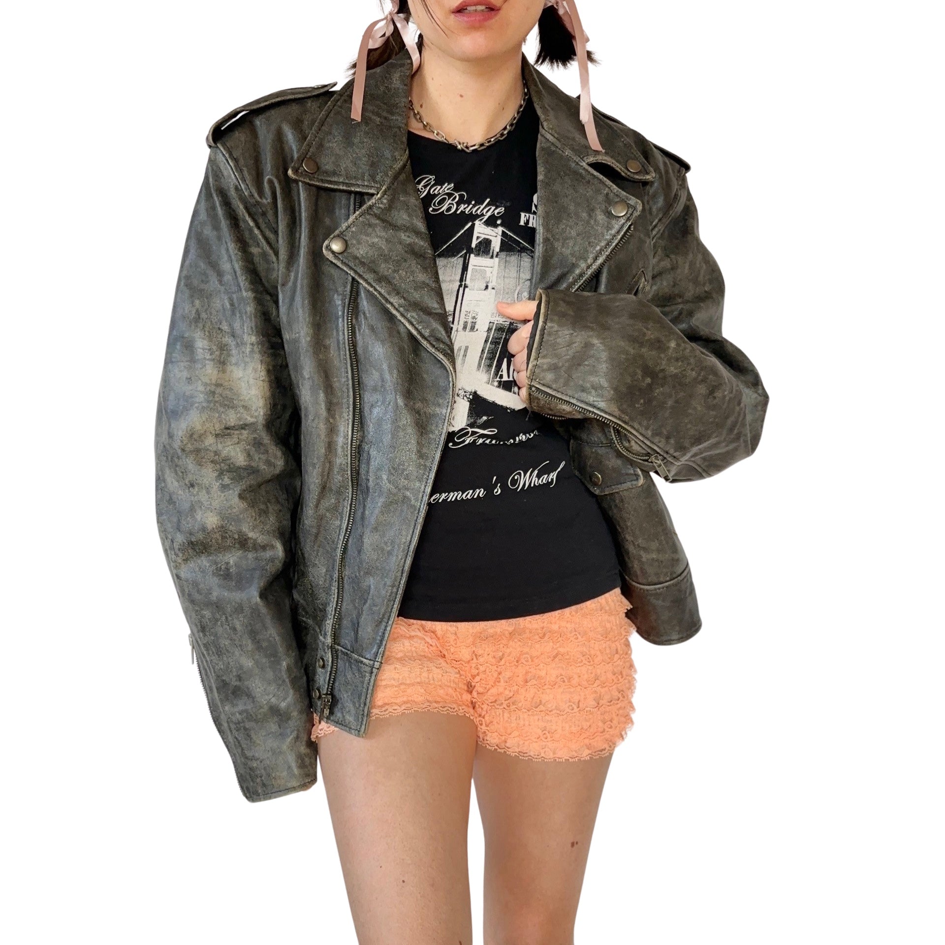 90s Biker Jacket (XL)