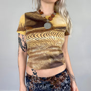 90s Desert Swirl Baby Tee (S/M)