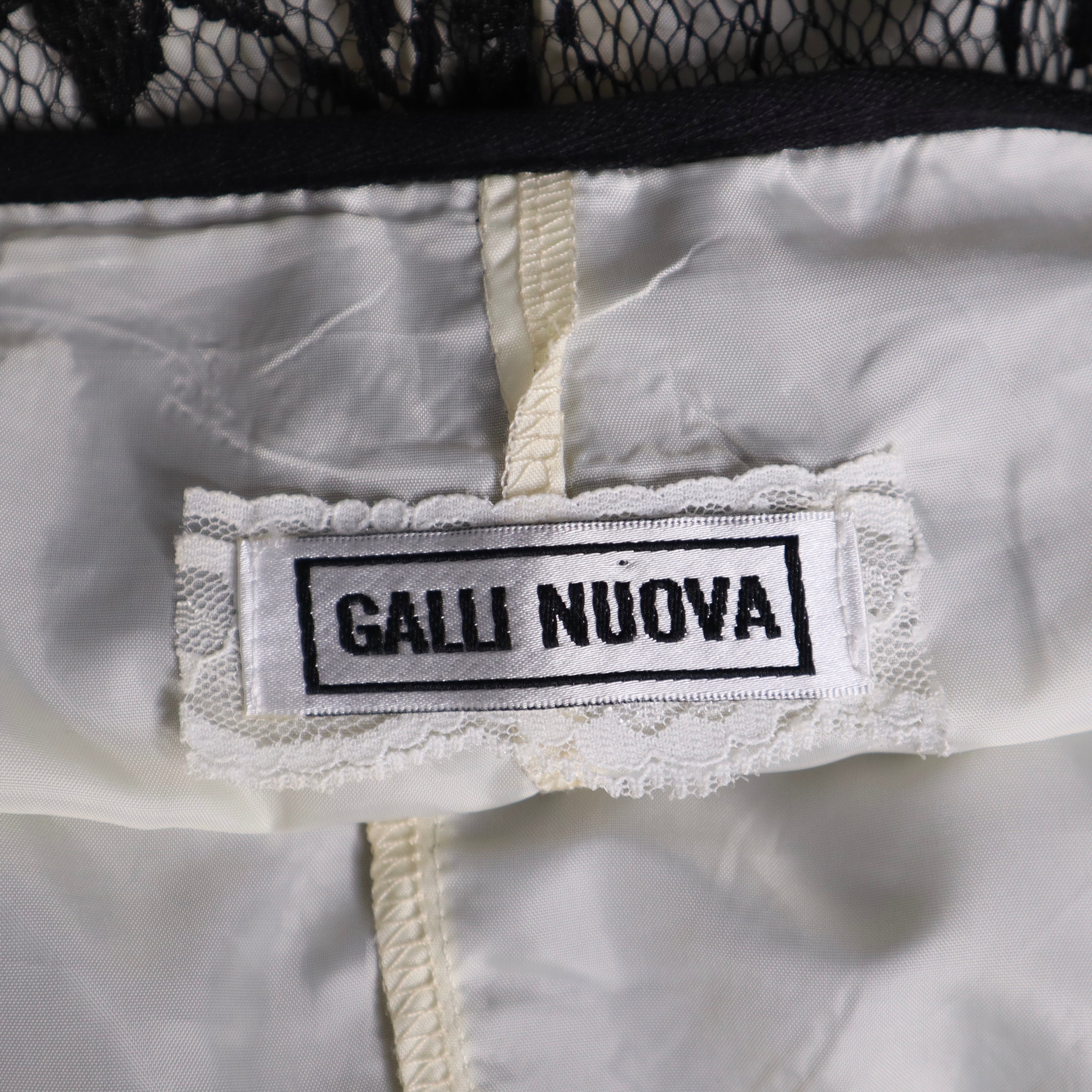 Y2K French Lace Midi Skirt (S)