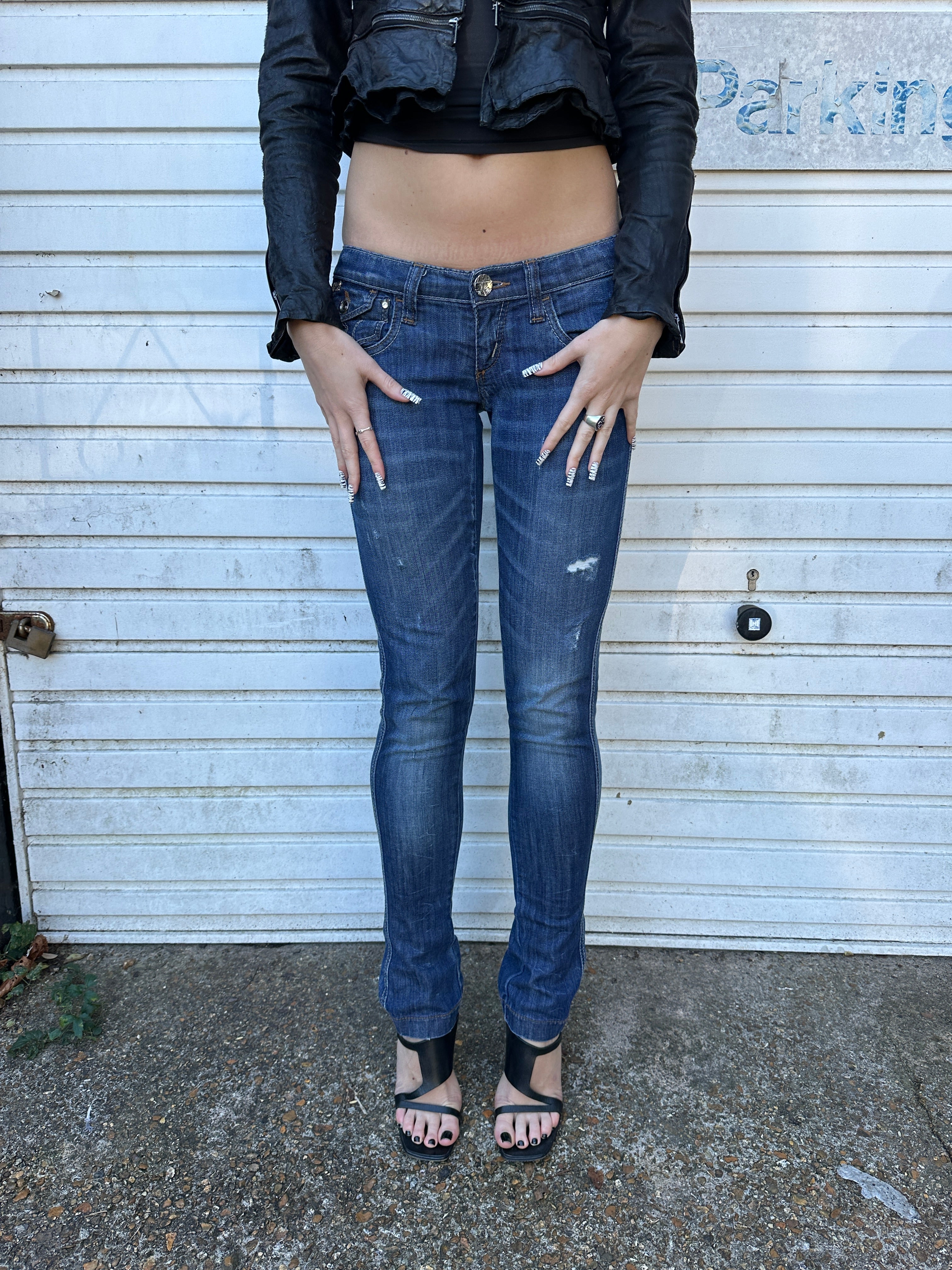 2010s Miss Sixty Blue Skinny Jeans (XS/S)