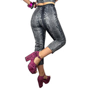 90s Snakeskin Top & Capri Pant Set (S)