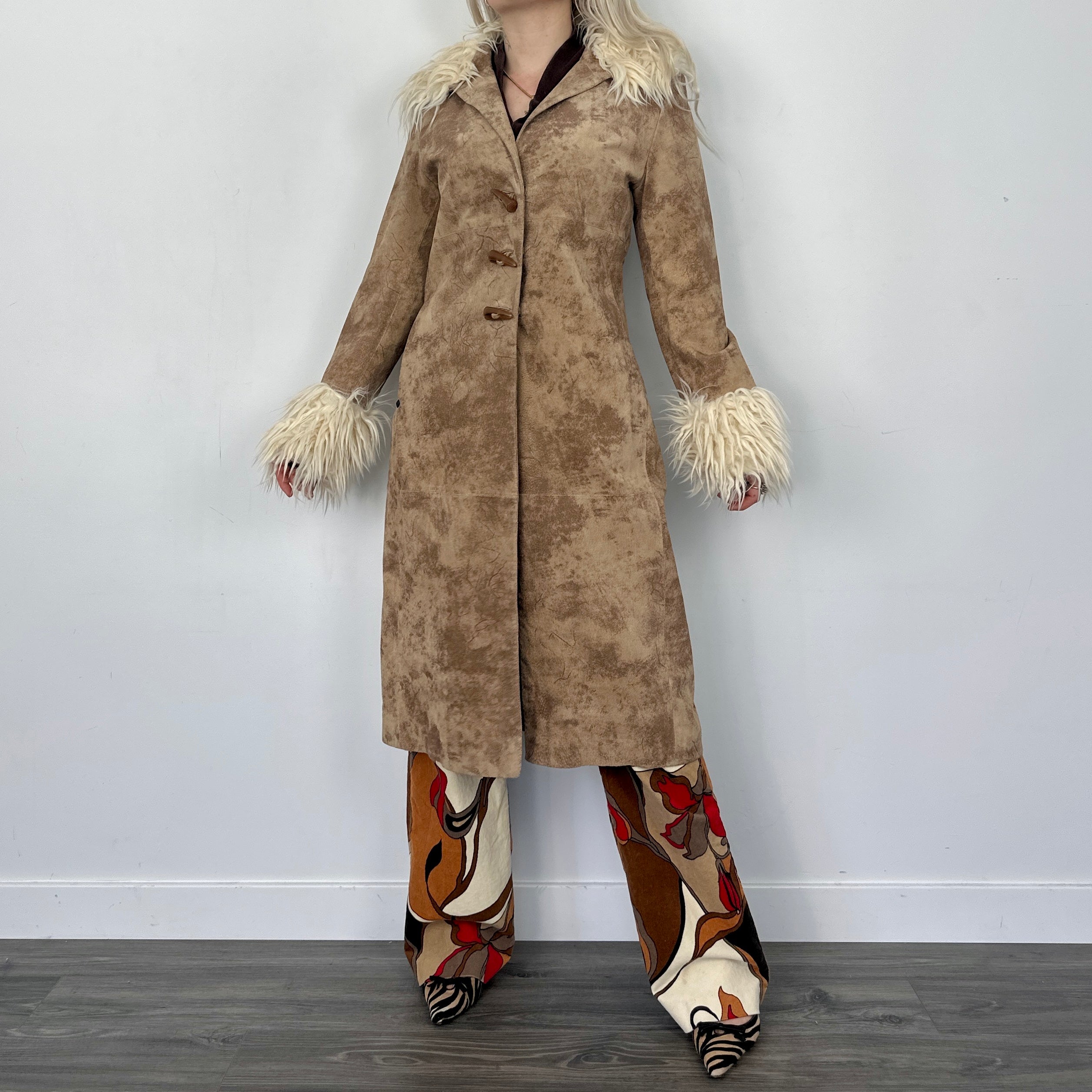 Penny Lane Afghan Embroidered Coat (M)