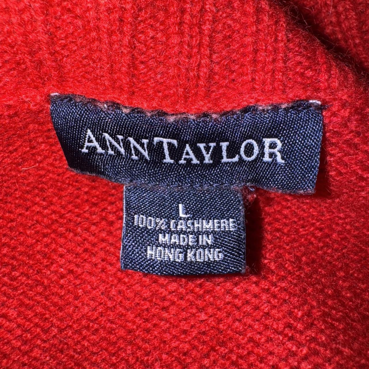 Red Cashmere Off The Shoulder Knit (L)
