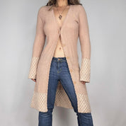 Soft Blush Duster Cardigan (S/M)
