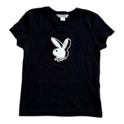 Y2K graphic playboy baby tee