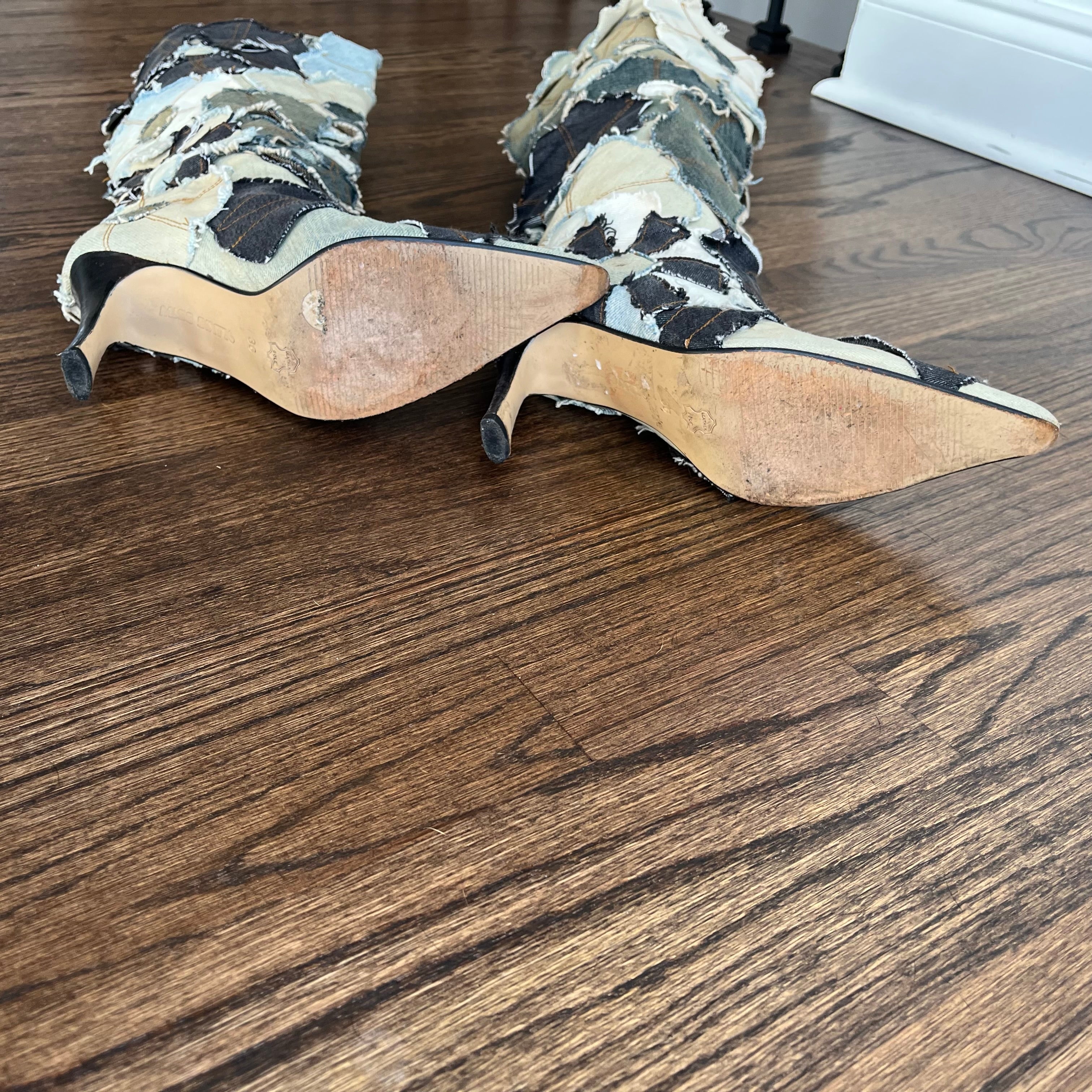 Miss Sixty Denim Patchwork Boots (6)
