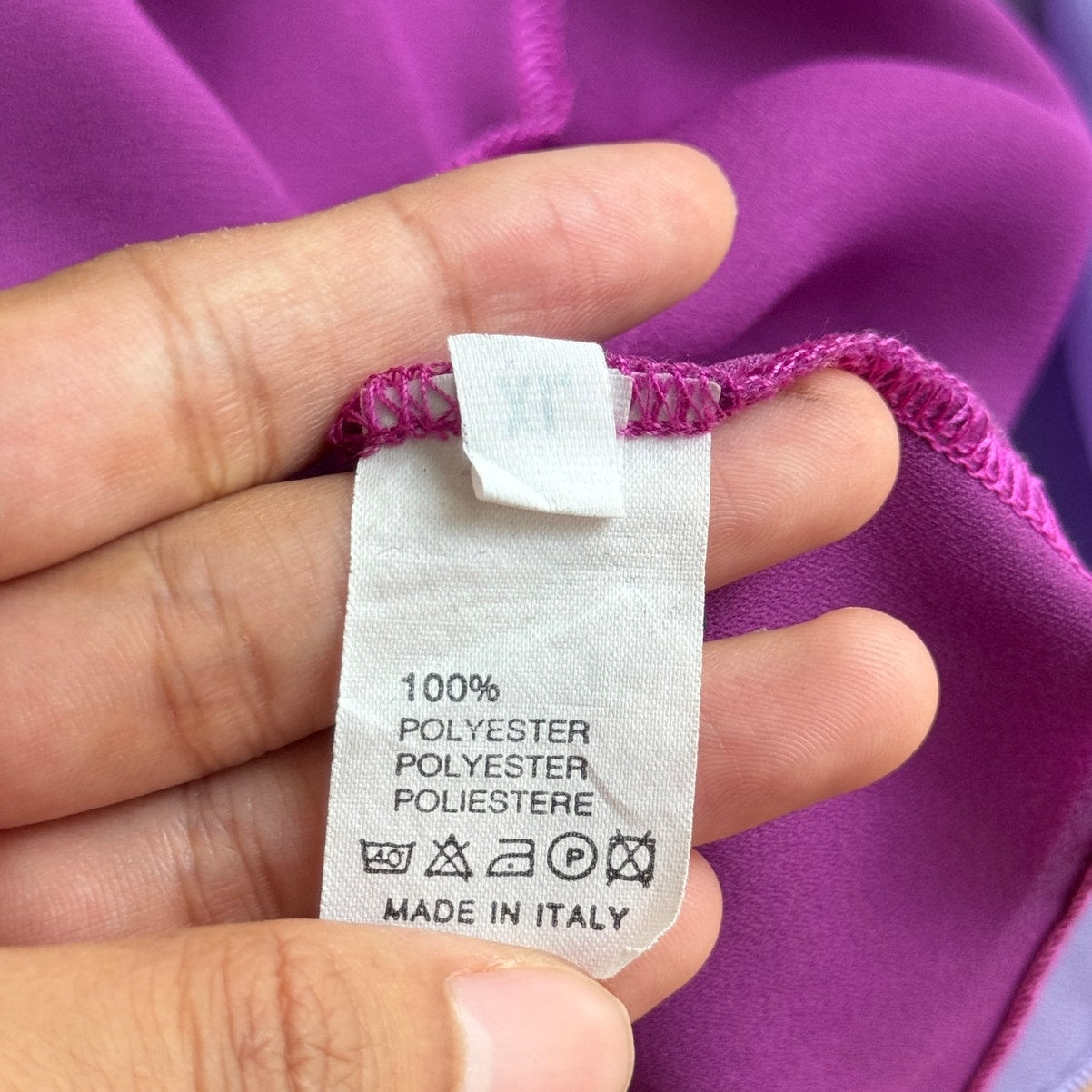Vintage Italian Lilac Mesh Maxi Skirt (S/M)