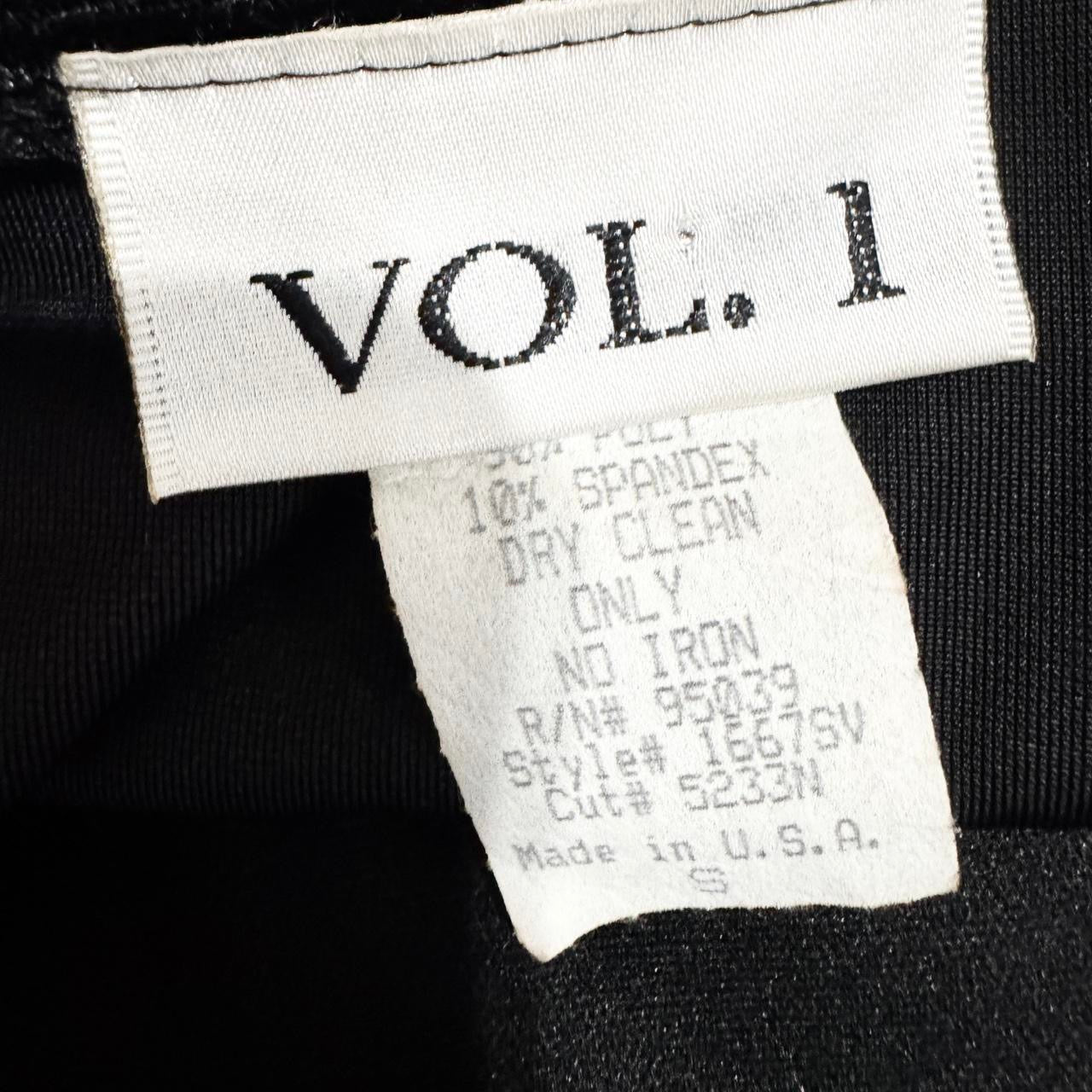 90s Velvet Charm Detail Halter Top (S)