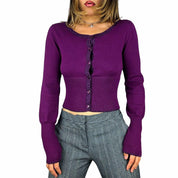 DKNY Soft Knit Orchid Cardigan (S)