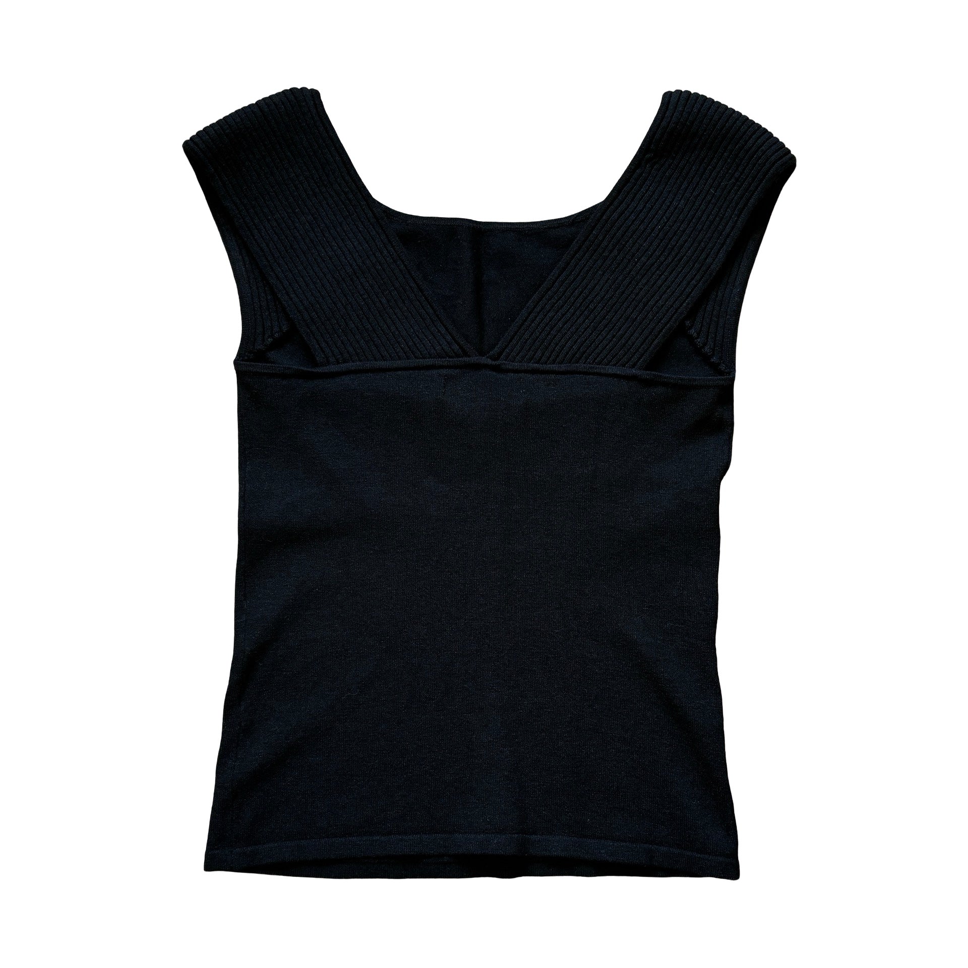 90s Noir Silk Blend Tee (XXS/XS)