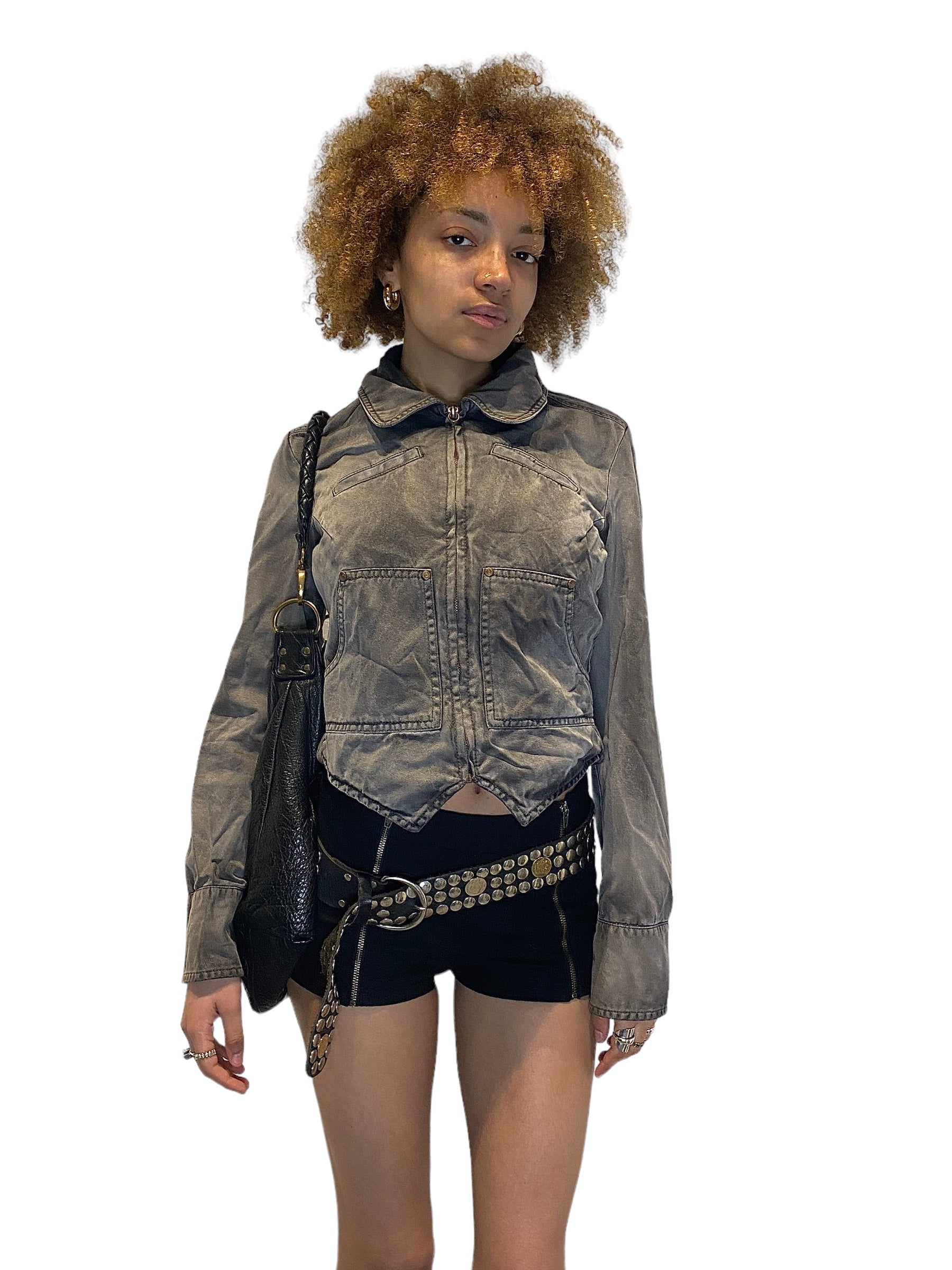 Vintage Diesel zip up utility jacket (M)