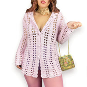 2000s Tommy Hilfiger Handknit Cardigan (XL)