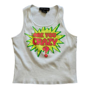 Y2K NOBO graphic ribbed tank (L/XL)