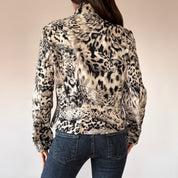 Y2K Snow Leopard Jacket (M)