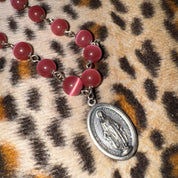 Reworked Virgin Mary Rosary Bracelet
