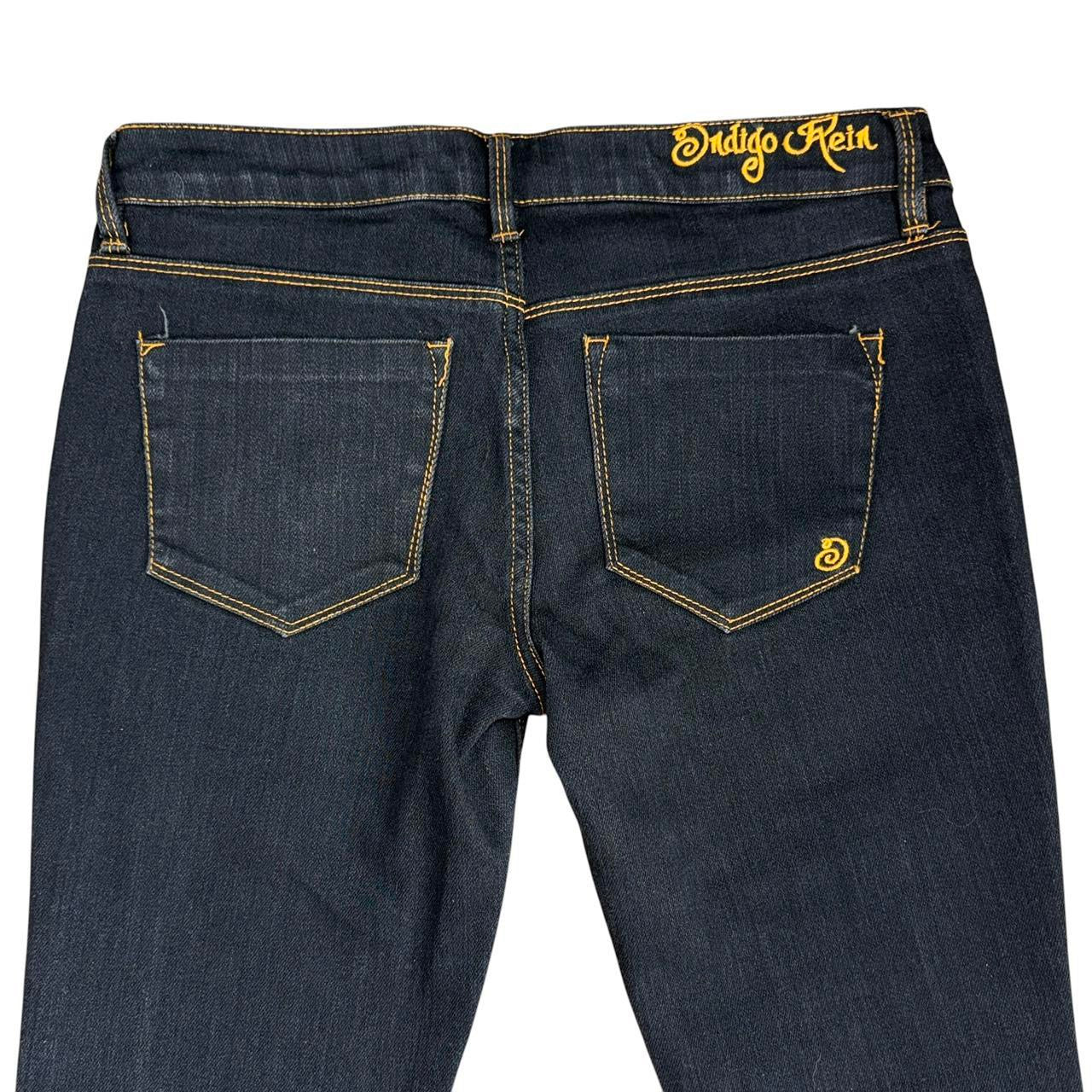 2000s Dark Denim Flare Jeans (S)