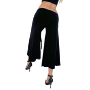 Noir Slinky Flare Pants (S/M)