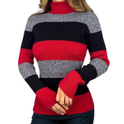 00s Striped Turtleneck Sweater (M)