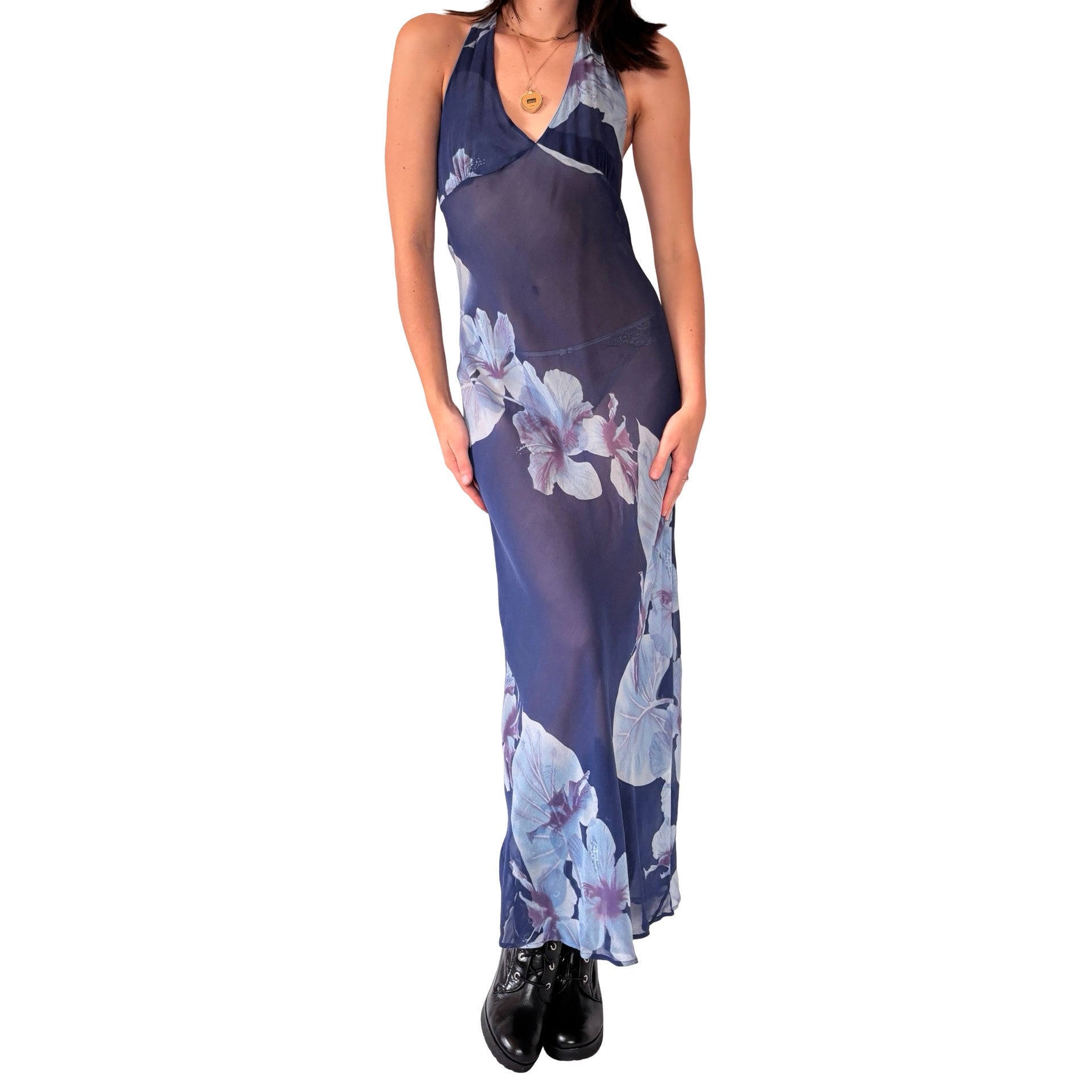 Victoria’s Secret Silk Floral Slip (M)