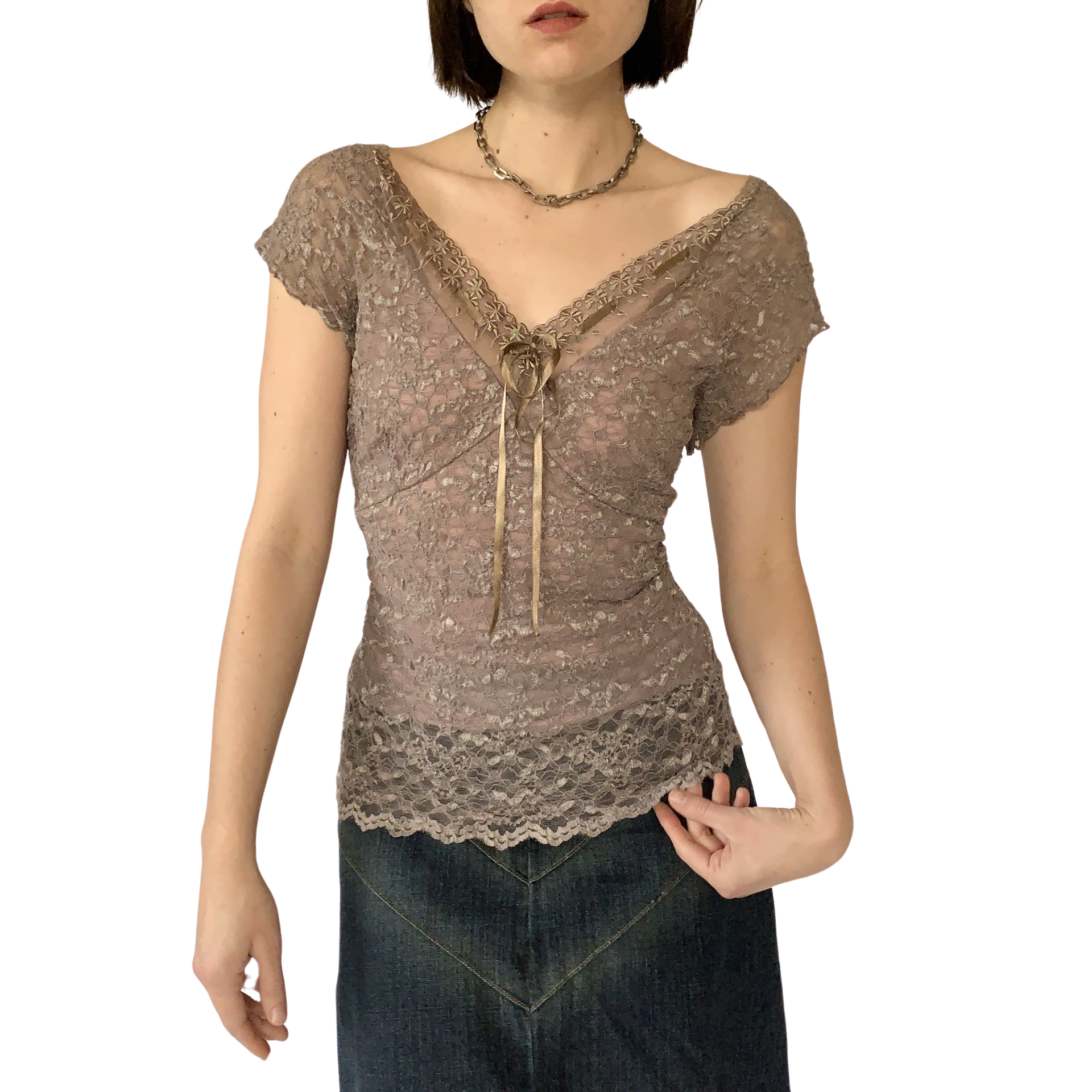 Boho Fairy Lace Top (L/XL)
