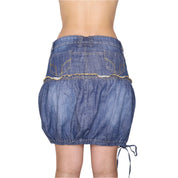 Y2K Denim Bubble Skirt (S)