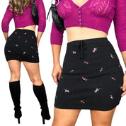 Express Embroidered Mini Skirt (XS/S)