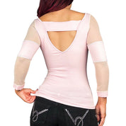 Vintage Mesh Cutout Graphic Long Sleeve (M)