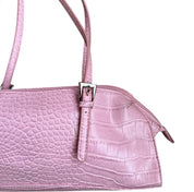 Bisous Bisous Croc Embossed Shoulder Bag