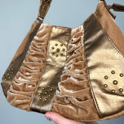 2000s Velvet Studded Purse