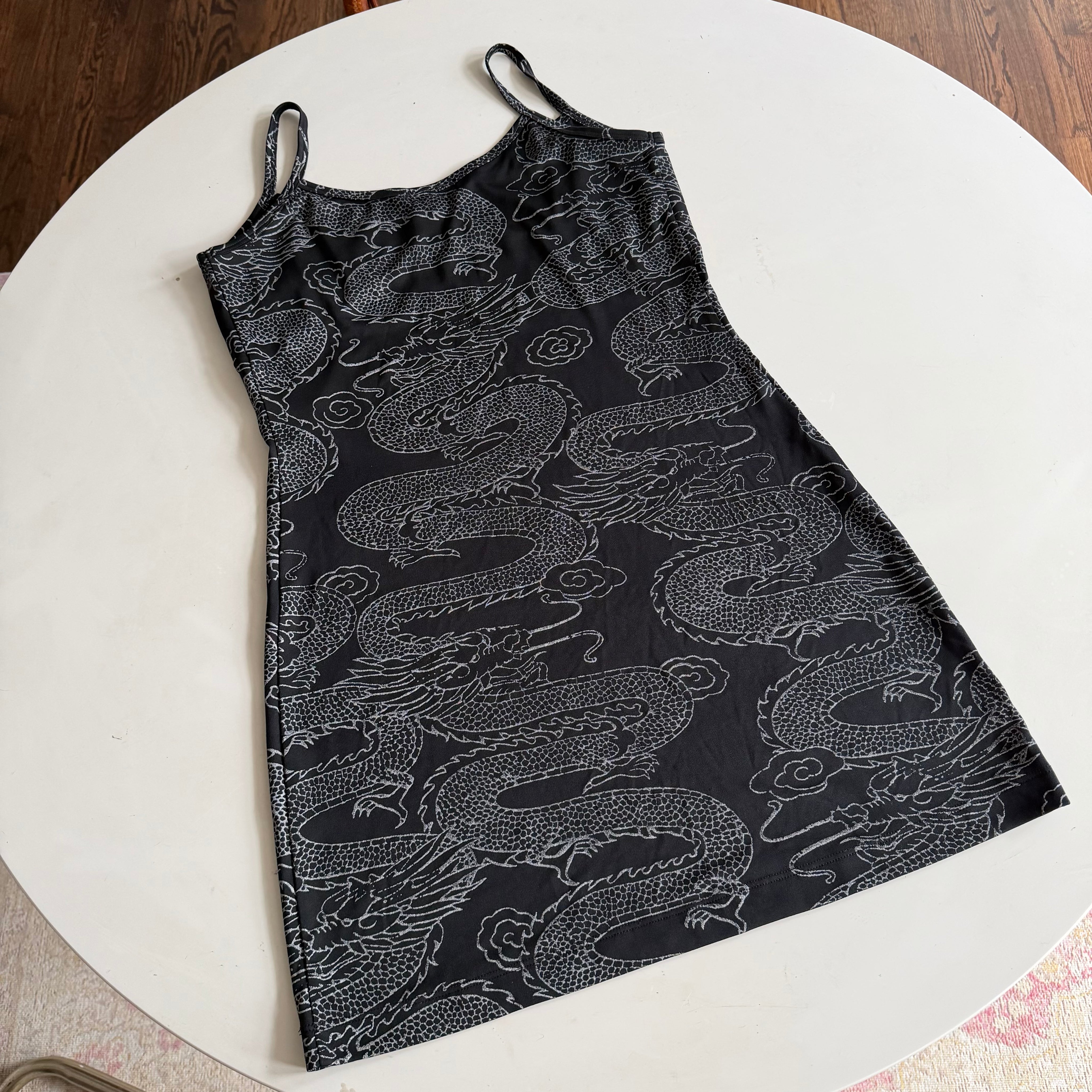 Y2K Slinky Dragon Mini Dress (M)