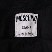 90s MOSCHINO High Waisted Black Pants (S)