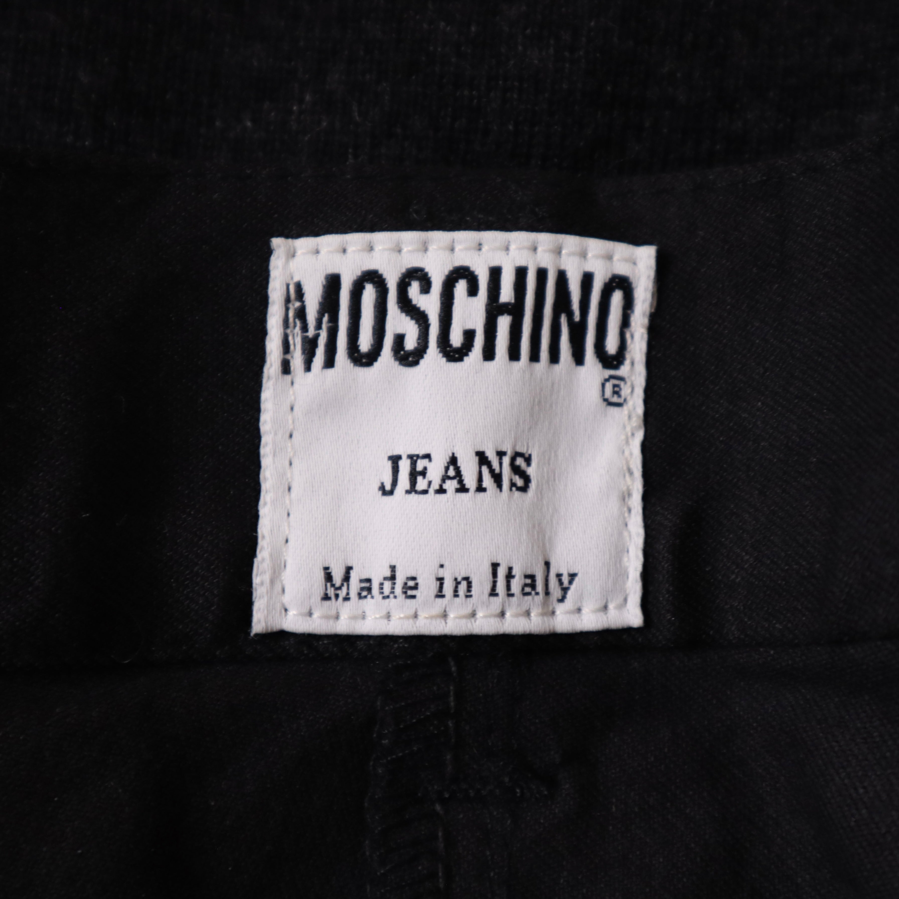 90s MOSCHINO High Waisted Black Pants (S)