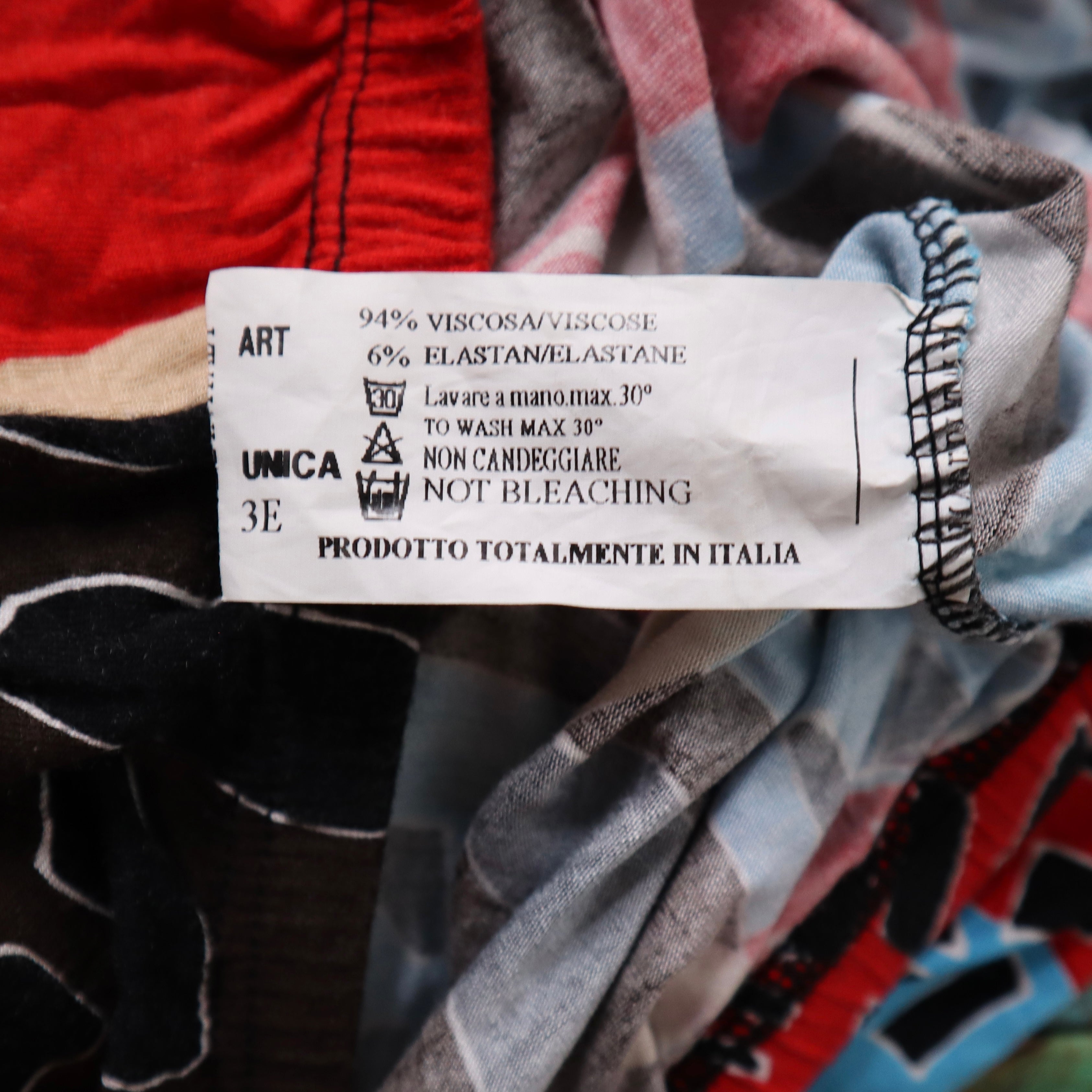 Y2K Italian Abstract Print Camisole (S/M)