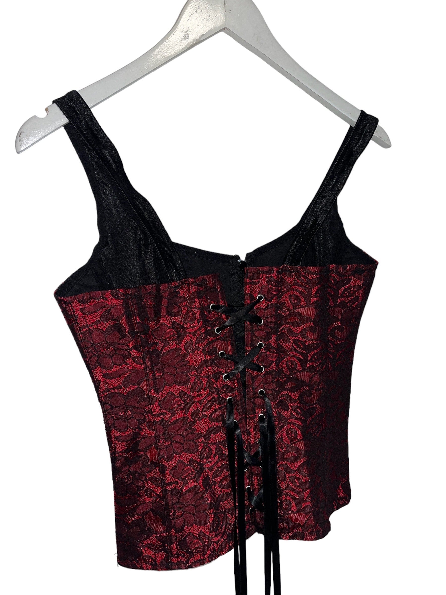 Marooned zip up corset tank - medium