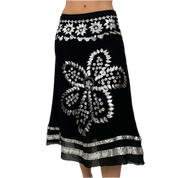 Floral Embellished Midi Skirt (M)