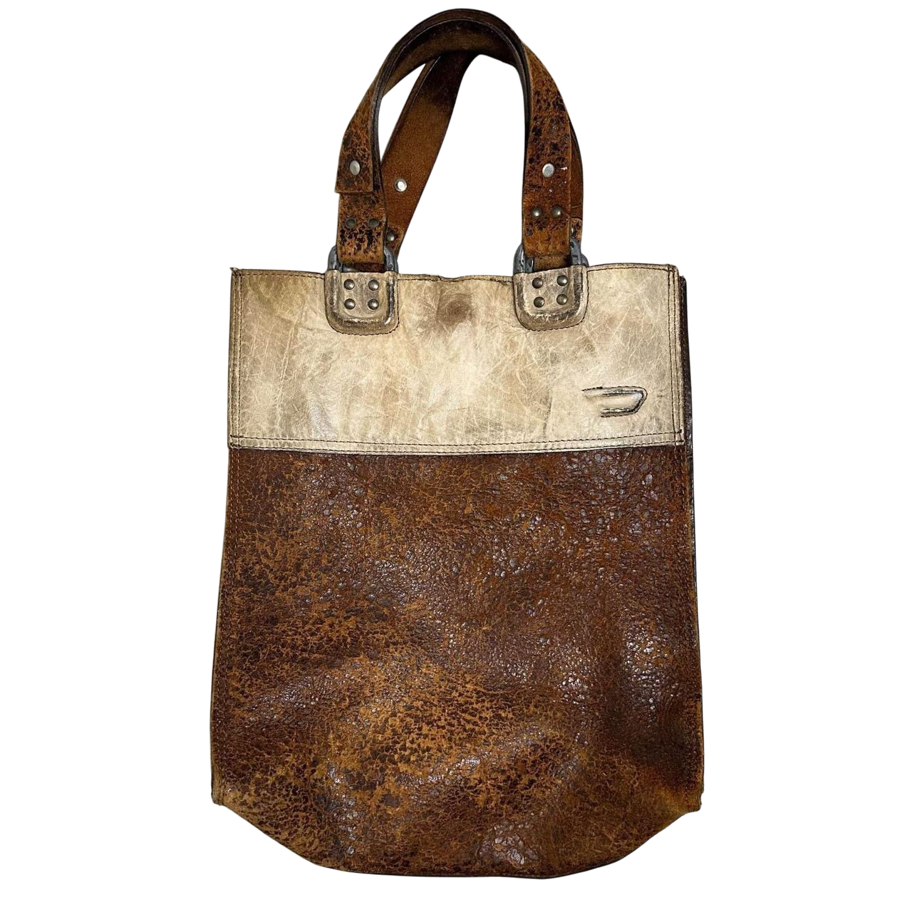 Vintage Diesel Tote Suede Bag