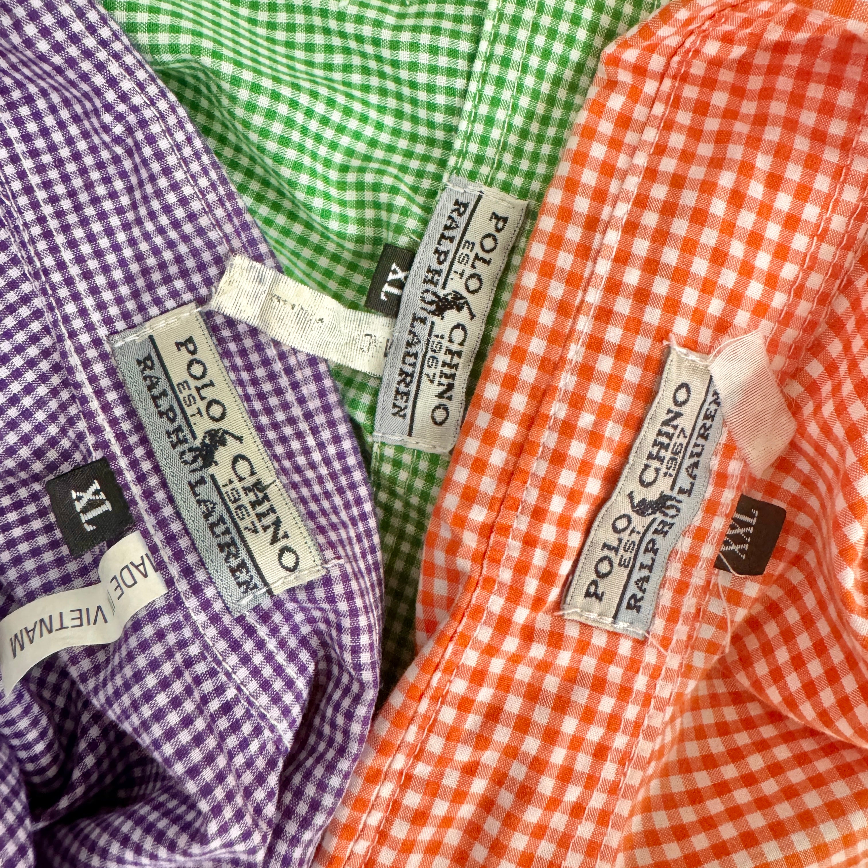 90s Ralph Lauren Grape Gingham Top (XL)