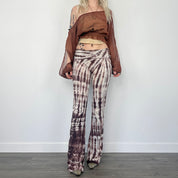 Tie Dye Foldover Flares (S/M)