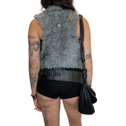 Vintage Cop Copine Fur Vest Top (S/M)