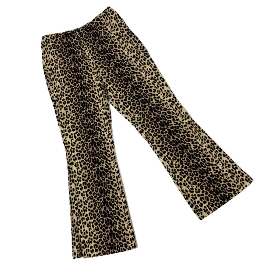 90s Leopard Print Pants (XXS/XS)