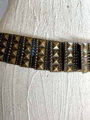 Elastic metal bronze belt