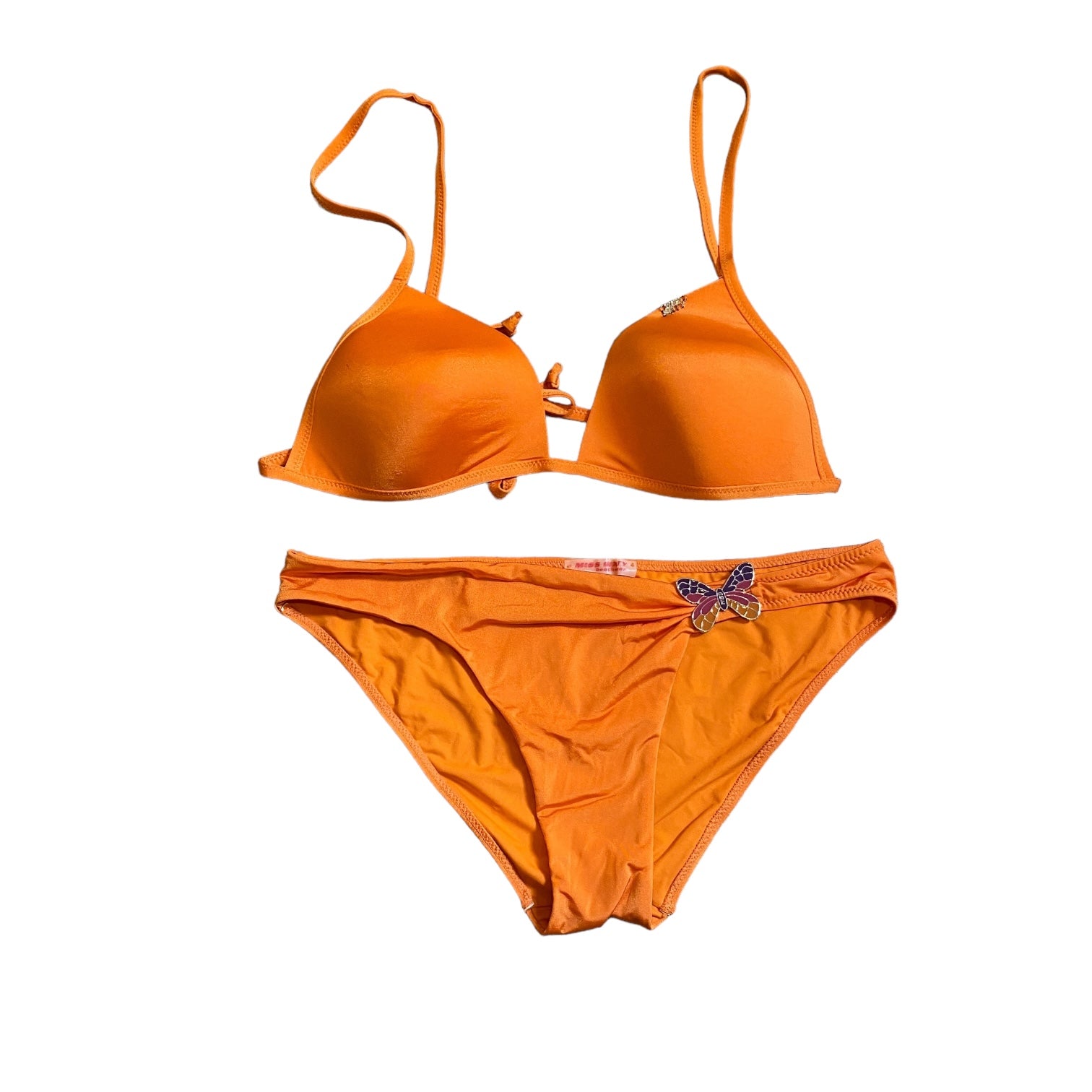 Y2K Miss Sixty Bikini Set with Butterfly Motif (M/L)